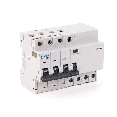 Дифавтомат HRO63M 3NG5C0000C G 3P+N 63A 6кА 100мА