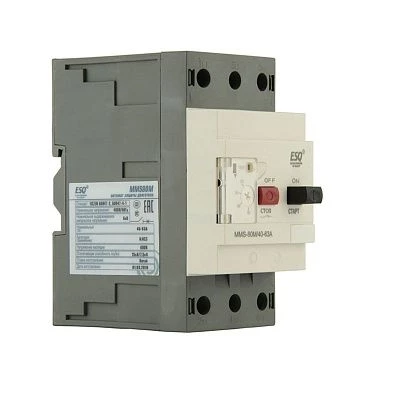 Автомат защиты двигателя MMS80M 0063 40-63А ( AC400/415V 15kAESQ)