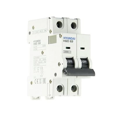 Автоматический выключатель HGD63H 2PMCS0000C C 2P 2А 10kA (DELUXE)
