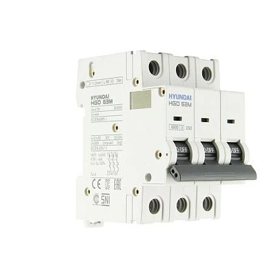 Автоматический выключатель HGD63-M 3PMDS0000C D 3P 50А 6kA (STANDARD)