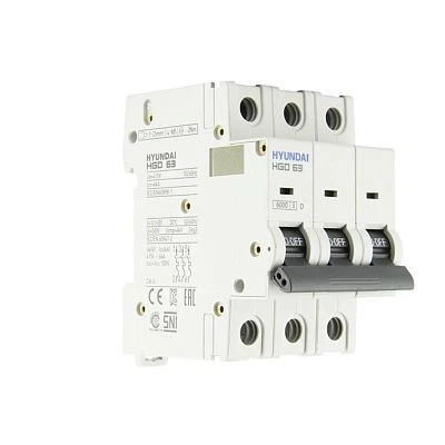 Автоматический выключатель HGD63H 3PMCS0000C C 3P 32А 10kA (DELUXE)