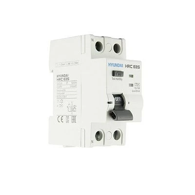 Устройство защитного отключения HRC63S 2PG4S0000C 00016F 2 полюса, 16A, 30mA (STANDARD), тип A