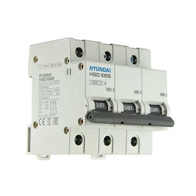 Автоматический выключатель HGD100S 3PMDS0000C D 3P 80А 10kA (STANDARD)