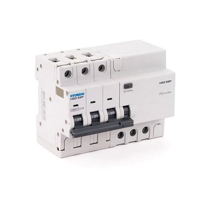 Дифавтомат HRO63P 3PG4C0000C G 3P 10A 10кА 30мА