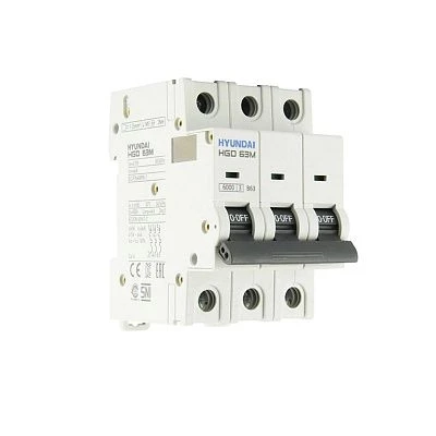 Автоматический выключатель HGD63-M 3PMBS0000C B 3P 63А 6kA (STANDARD)