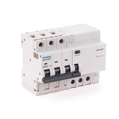 Дифавтомат HRO63P 3PG4C0000C G 3P 40A 10кА 30мА