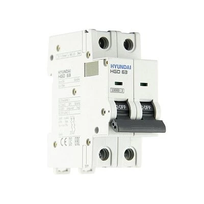 Автоматический выключатель HGD63H 2PMBS0000C B 2P 4А 10kA (DELUXE)