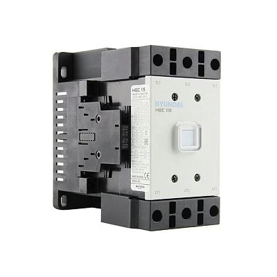 Магнитный контактор HGC115 F440 115A 60кВт при АС3 (380-440В) кат. 380В АC 2НО+2НЗ