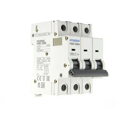 Автоматический выключатель HGD63-M 3PMDS0000C D 3P 4А 6kA (STANDARD)
