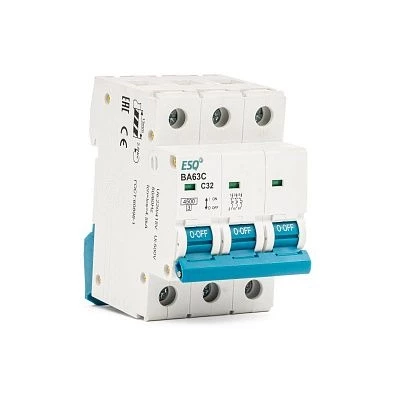 Автоматический выключатель ВА63C-4 C 3P 32А