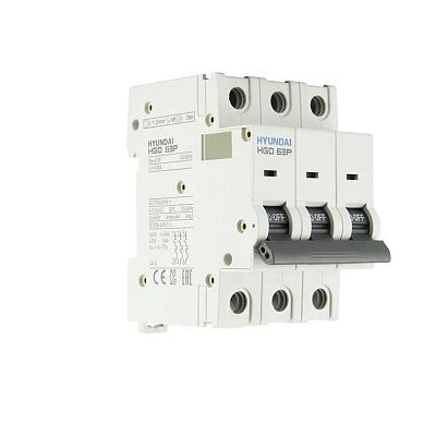Автоматический выключатель HGD63P 3PMDS0000C D 3P 10А 10kA (STANDARD)