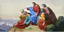 Иисус на горе с апостолами