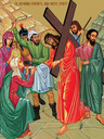 Святая Вероника отирает лицо Иисусу