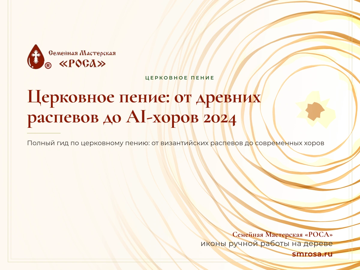 Церковное пение: от древних распевов до AI-хоров 2024