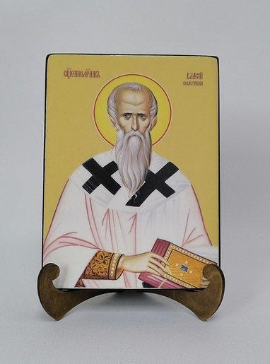 Власий Севастийский, священномученик, 15x20x1,8 см, арт Б0068 Власий Севастийский, священномученик, 15x20x1,8 см, арт Б0068