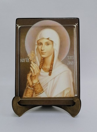 Святая Татьяна, арт В076 / 15 x 20 х 1,8 см