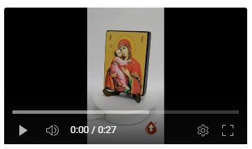 Владимирская икона божьей матери, 9x12х1,8 см, арт Ид3405-2