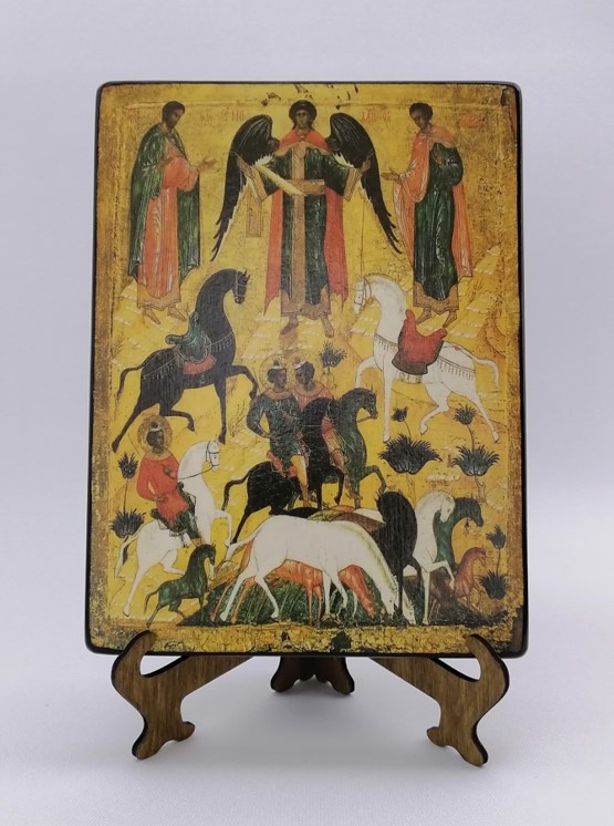 Чудо мчч. Флора и Лавра, 15x20 см, арт А4432