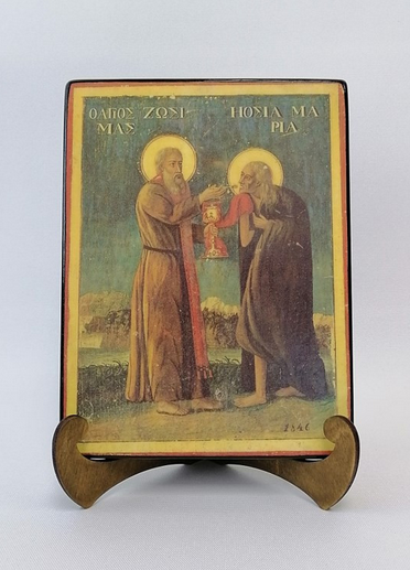 Зосима Палестинский Преподобный, арт В036 / 15 x 20 х 1,8 см Зосима Палестинский Преподобный, арт В036 / 15 x 20 х 1,8 см