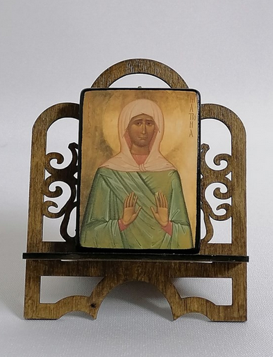 Матрона Московская, арт И043-2 / 5,7 х 7,6 х 1,5 см (Липа) Матрона Московская, арт И043-2 / 5,7 х 7,6 х 1,5 см (Липа)