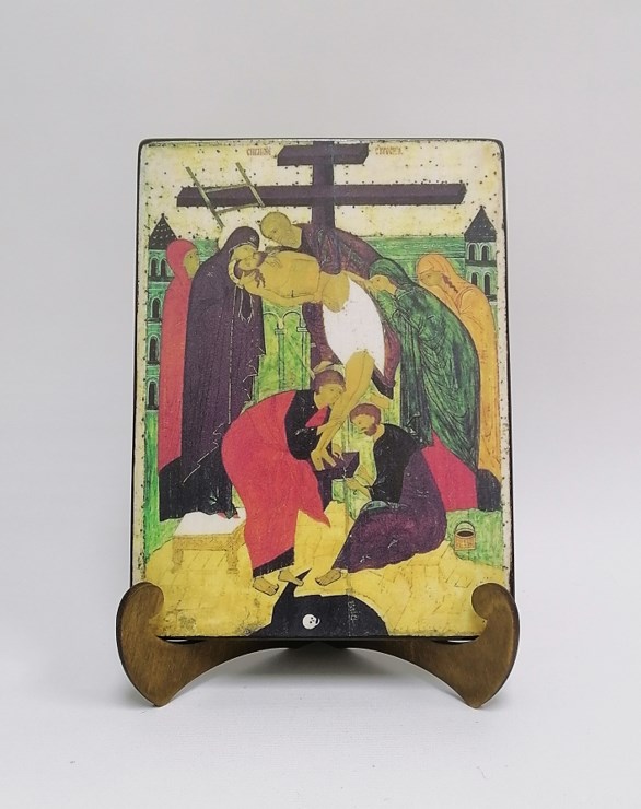 Господь Снятие Со Креста, арт И414, 15х20x1,8 см