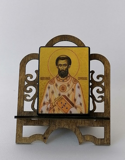 Мокий Амфипольский Священномученик, арт И4453 / 5,7 х 7,6 х 1,5 см (Липа) Мокий Амфипольский Священномученик, арт И4453 / 5,7 х 7,6 х 1,5 см (Липа)