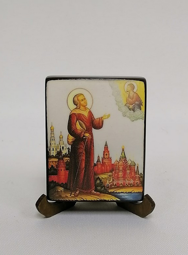 Блаженный Иоанн Московский, арт В8285, 7х9х2,0 см (Липа) Блаженный Иоанн Московский, арт В8285, 7х9х2,0 см (Липа)