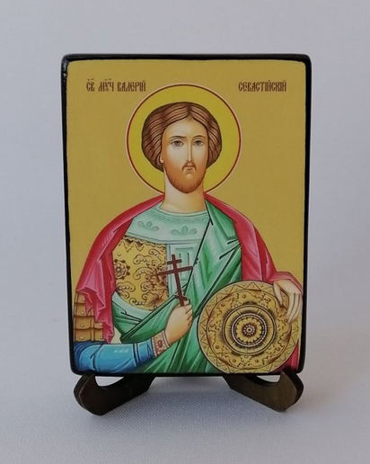 Валерий Севастийский, святой, 9x12x1,8 см, арт Ид3854-2