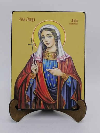 Лидия Иллирийская, мученица, 15х20х1,8 см, арт И8612 Лидия Иллирийская, мученица, 15х20х1,8 см, арт И8612