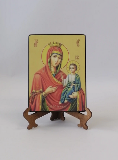 Иверская икона божьей матери, 12x16x1,8 см, арт Ид3476-2 Иверская икона божьей матери, 12x16x1,8 см, арт Ид3476-2