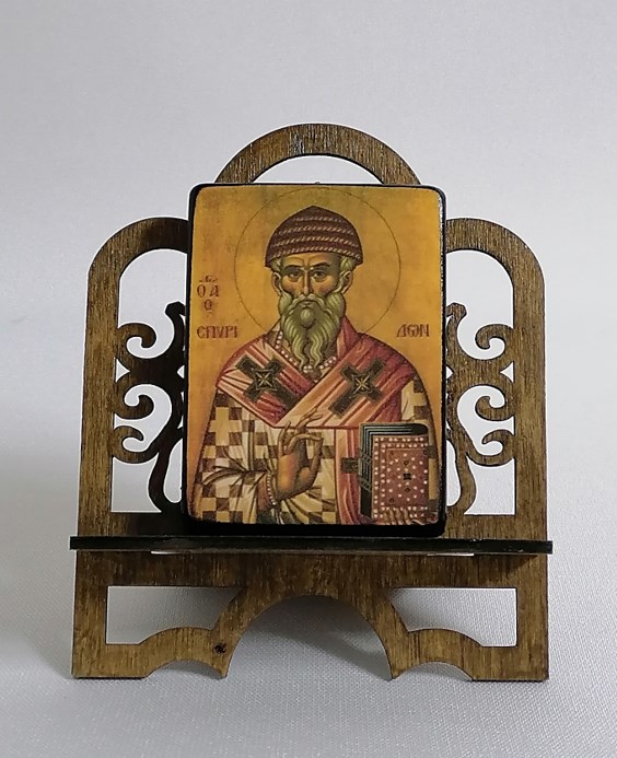 Святитель Спиридон епископ Тримифунтский, арт И027 / 5,7 х 7,6 х 1,5 см (Липа) Святитель Спиридон епископ Тримифунтский, арт И027 / 5,7 х 7,6 х 1,5 см (Липа)