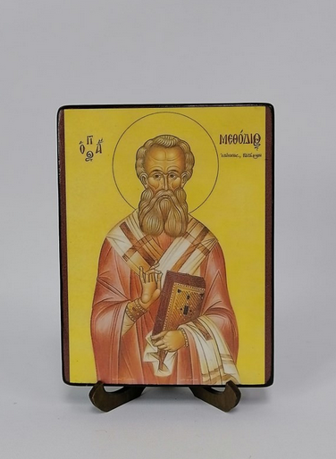 Священномученик Мефодий Патарский, Олимпийский, епископ, арт В094, 9х12х3 см