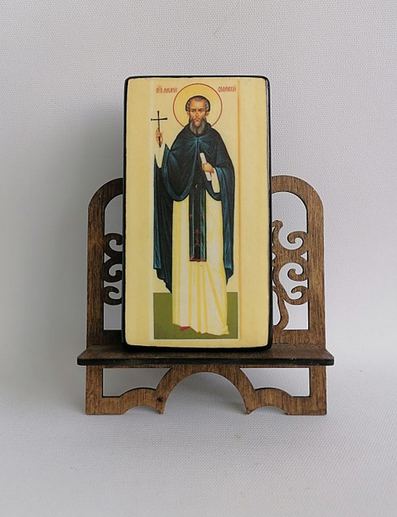 Макарий Солунский Преподобный, арт И4185-3 / 6 х 11 х 1,8 см Макарий Солунский Преподобный, арт И4185-3 / 6 х 11 х 1,8 см