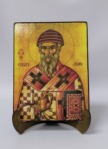 Святитель Спиридон епископ Тримифунтский, арт И027 / 50 х 75 см Святитель Спиридон епископ Тримифунтский, арт И027 / 50 х 75 см