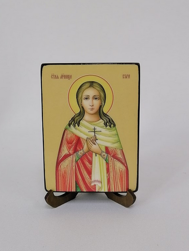 Вера Римская, мученица, 9х12х1,8 см, арт Ид4334-2 Вера Римская, мученица, 9х12х1,8 см, арт Ид4334-2