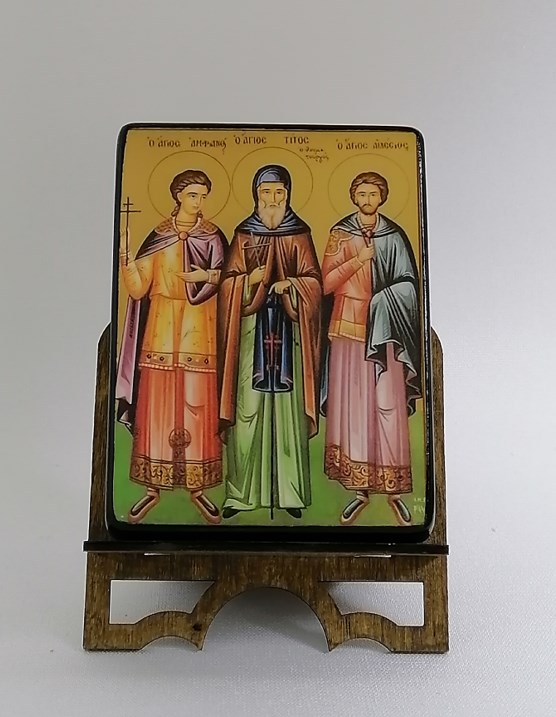 Преподобный Тит чудотворец, иеромонах, арт В4829 / 9 х 12 х 2,7-3,0 см