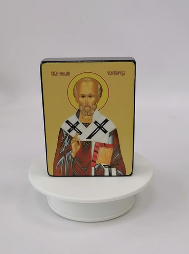 Николай Чудотворец, 9x12x3 см, арт Ид3179-2 Николай Чудотворец, 9x12x3 см, арт Ид3179-2