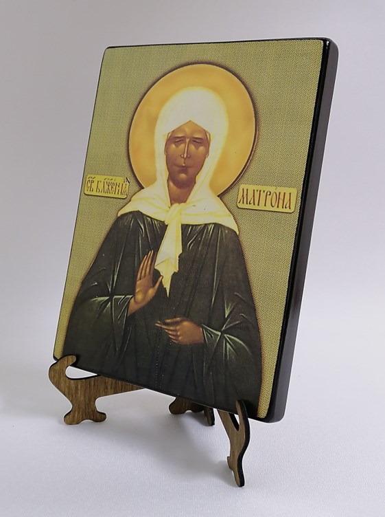 Матрона Московская, арт И043-8 / 15 х 20 см Матрона Московская, арт И043-8 / 15 х 20 см