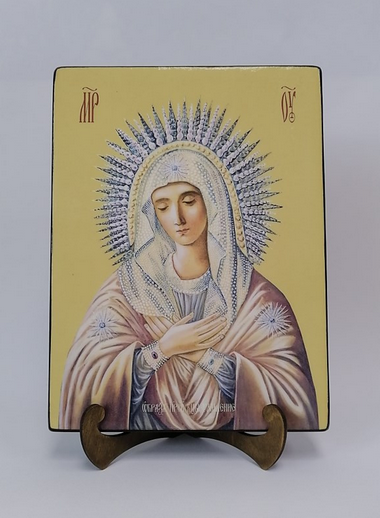 Пресвятая Богородица Умиление, 21x28x3 см, арт Ид3696-2 Пресвятая Богородица Умиление, 21x28x3 см, арт Ид3696-2