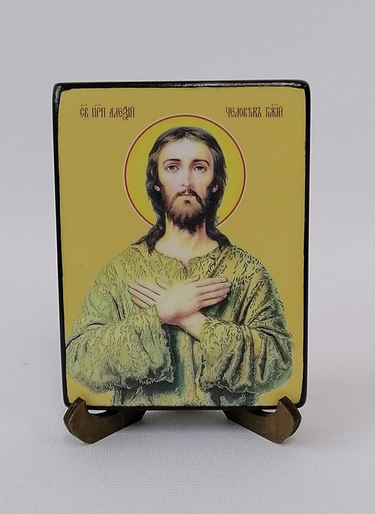 Алексий, человек Божий, 9х12х1,5 см (Липа), арт И8175-2 Алексий, человек Божий, 9х12х1,5 см (Липа), арт И8175-2