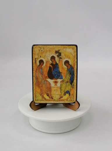 Троица (Гостеприимство Авраама). Андрей Рублёв, 7,5x10x1,8 см, арт А349-2 Троица (Гостеприимство Авраама). Андрей Рублёв, 7,5x10x1,8 см, арт А349-2