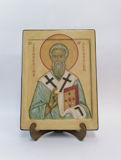 Святитель Софроний, патриарх Иерусалимский, арт В6532 / 21 х 28 х 2,8-3,0 см Святитель Софроний, патриарх Иерусалимский, арт В6532 / 21 х 28 х 2,8-3,0 см
