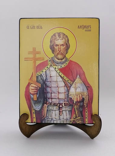 Александр Невский, святой благоверный князь, 15x20x3 см, арт Ид3793-2 Александр Невский, святой благоверный князь, 15x20x3 см, арт Ид3793-2