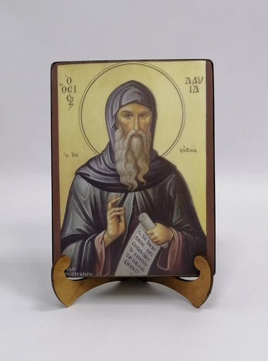 Святой Давид Эвбейский, 15x20x3 см, арт Б0440 Святой Давид Эвбейский, 15x20x3 см, арт Б0440