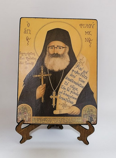 Священномученик архимандрит Филумен (Хасапис) Святогробец, 15x20x1,8 см, арт А4778 Священномученик архимандрит Филумен (Хасапис) Святогробец, 15x20x1,8 см, арт А4778
