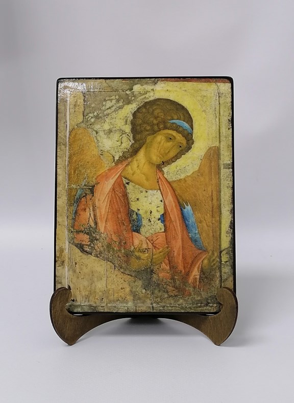 Архангел Михаил. Деисусный чин. Звенигород, 1410-1420, Андрей Рублёв, арт A004, 14x20x1,8 см Архангел Михаил. Деисусный чин. Звенигород, 1410-1420, Андрей Рублёв, арт A004, 14x20x1,8 см