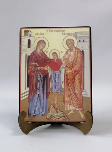 Святые праведные Иоаким и Анна, 15x20x1,8 см, арт А338 Святые праведные Иоаким и Анна, 15x20x1,8 см, арт А338