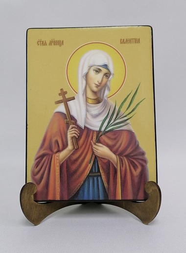Валентина Кесарийская, мученица, 15х20x1,8 см, арт И8540 Валентина Кесарийская, мученица, 15х20x1,8 см, арт И8540