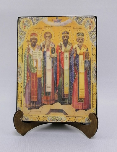 Святители Пермские Стефан, Герасим, Питирим и Иона, 15x20х1,8 см, арт Б0354 Святители Пермские Стефан, Герасим, Питирим и Иона, 15x20х1,8 см, арт Б0354