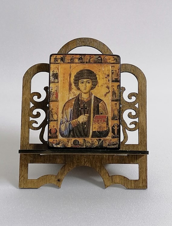 Святой Целитель Пантелеймон, арт И019-1 / 5,7 х 7,6 х 1,5 см (Липа) Святой Целитель Пантелеймон, арт И019-1 / 5,7 х 7,6 х 1,5 см (Липа)